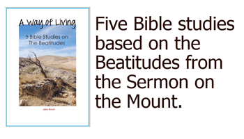 Bible Study beatitudes Lent
